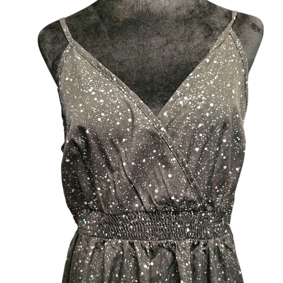 SHEIN NWOT Silver Spaghetti Strap Mini Sundress XL - Picture 5 of 11